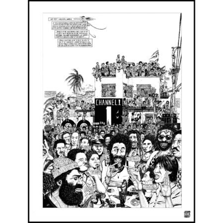 Affiche noir&blanc - 70x100cm DOUBLE SEVEN AT CHANNEL ONE